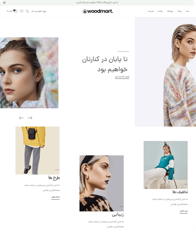 طراحی وب سایت فروشگاه لباس زنانه