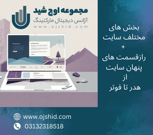 اجزای سایت - بخش های مختلف سایت