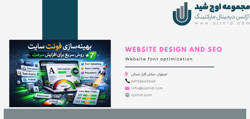 ارتقای کارایی فونتهای وب - بهینه سازی فونت سایت