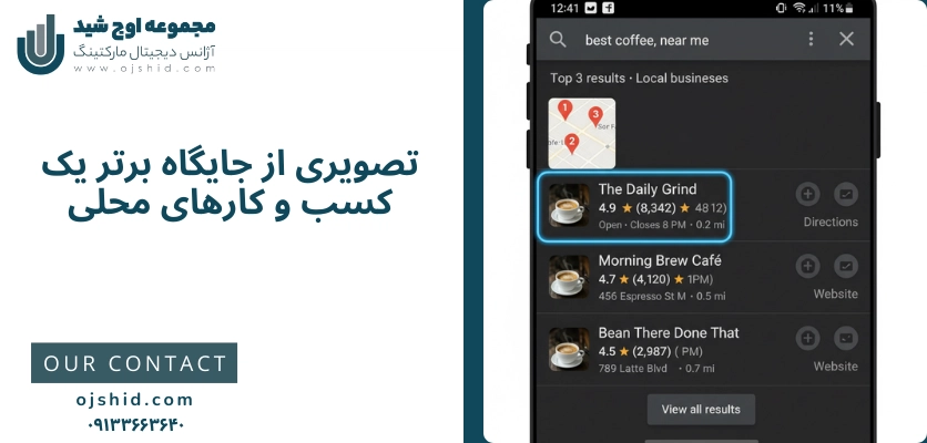 جایگاه برتر - سئو گوگل مپ