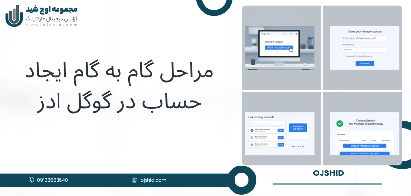 مراحل گام به گام - اکانت MCC گوگل ادز