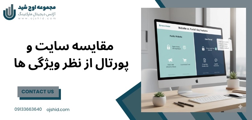 مقایسه سایت و پورتال - تفاوت سایت و پورتال