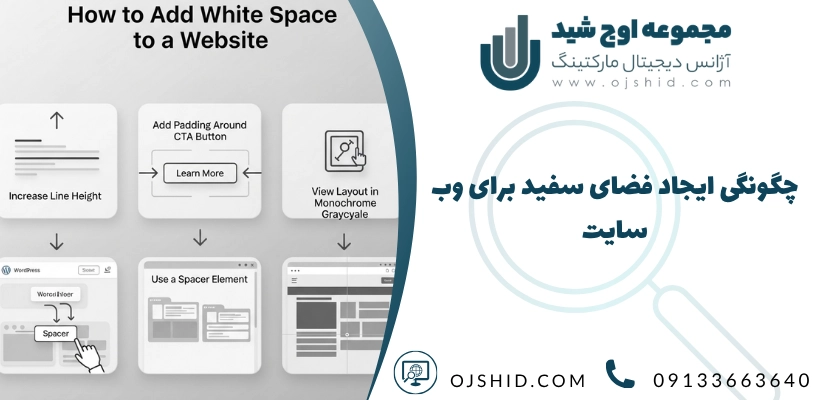 طراحی فضای سفید در سایت - فضای سفید