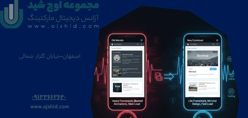 خدمات سرعت - کندی سایت در موبایل