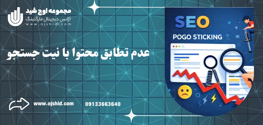 عدم تطابق محتوا با جستجو - پوگو استیکینگ