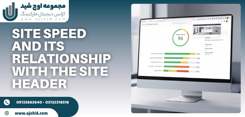 ارتباط سرعت سایت و سربرگ - طراحی هدر سایت