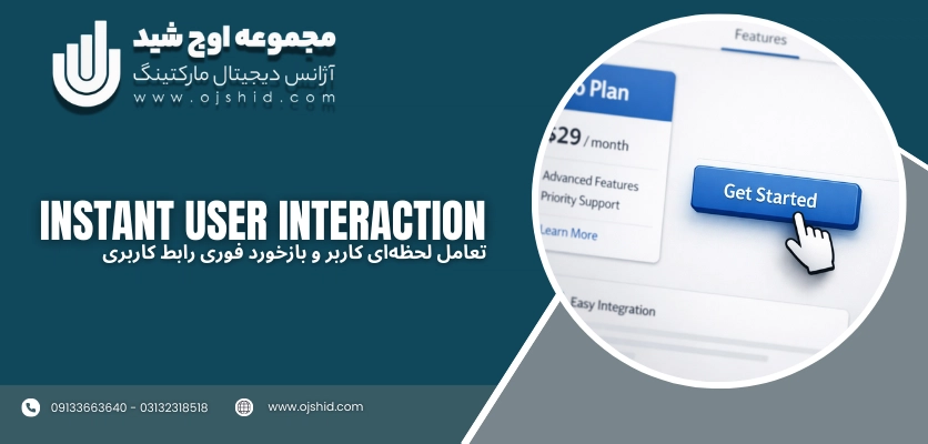 تعامل لحظه ای کاربر - هاور در طراحی سایت